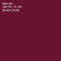#681331 - Black Rose Color Image